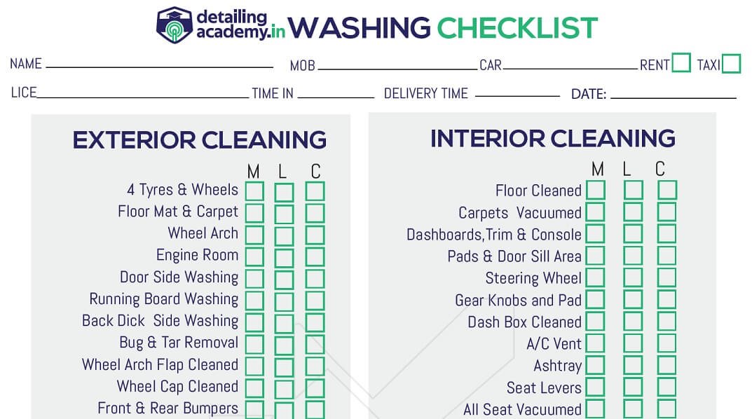 You are currently viewing Washing Checklist
